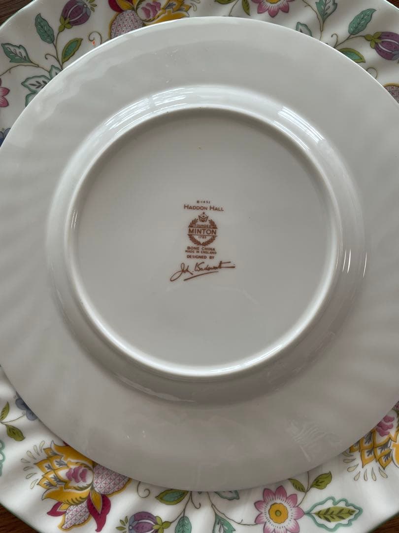 ミントン ハドンホール ペアセット ティーポット カップ&ソーサー プレート