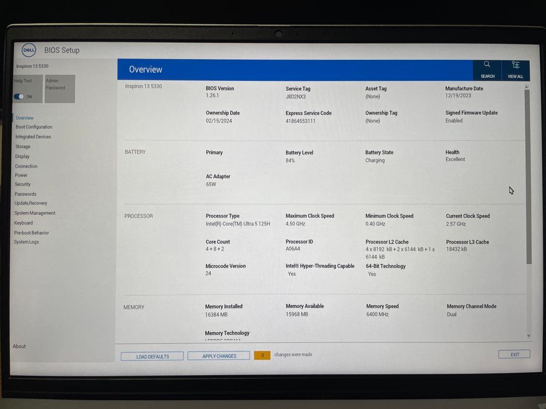 Windowsノート本体 DELL Inspiron 13 5330 Core Ultra 5 125H