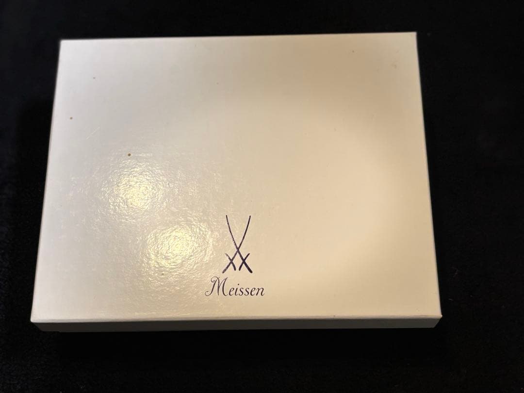 マイセン小花散らし金縁小皿2枚セット