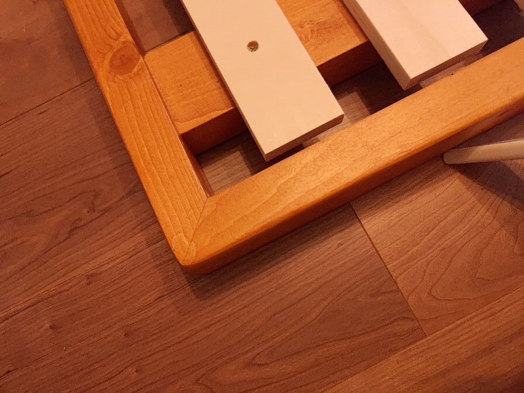 ネルコンシェルジュ木製クイーンベッドフレーム カフェブラウンバノン すのこベッド