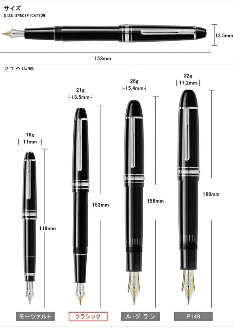 [美品]モンブラン万年筆 4810 マイスターシュテュック プラチナ クラシック