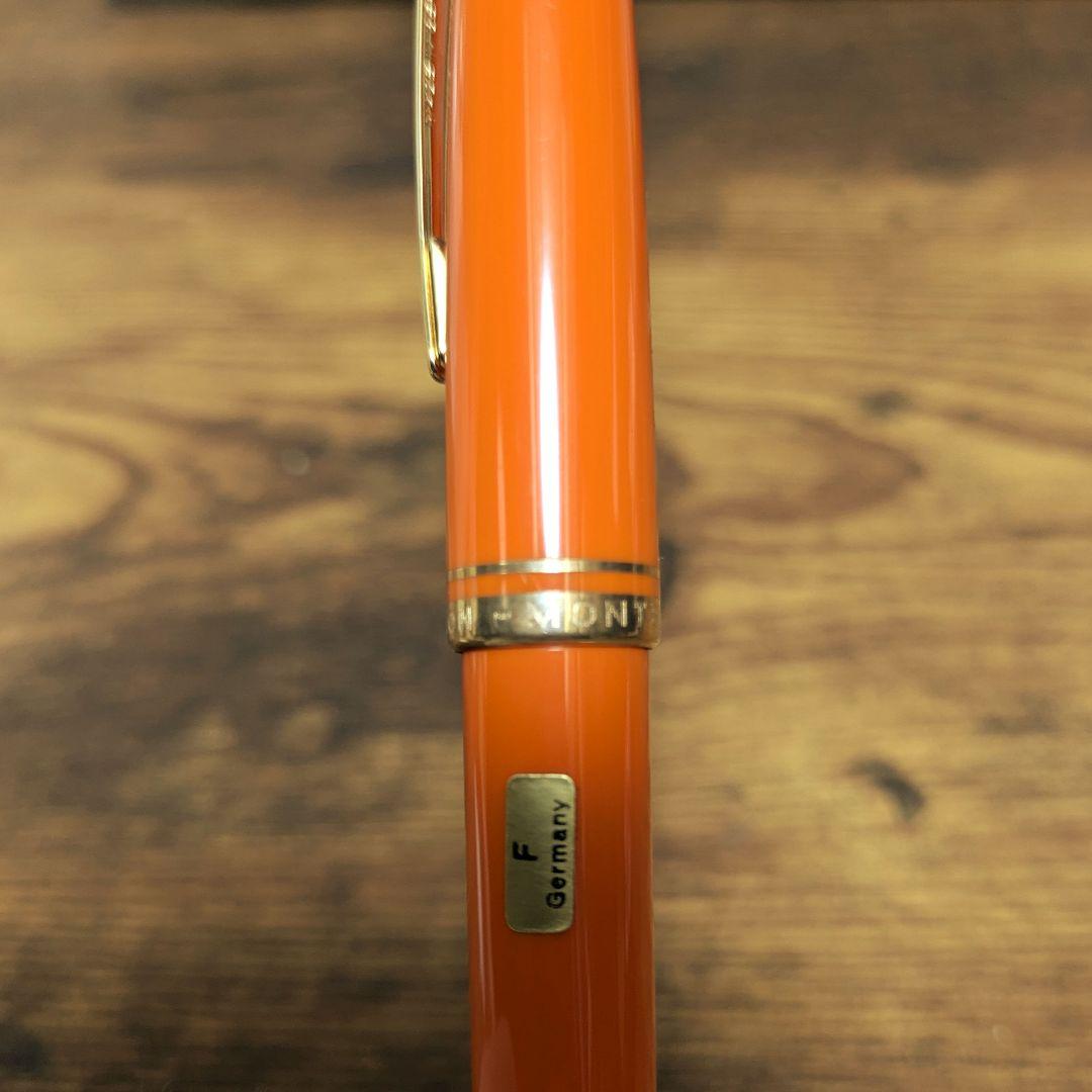 【モンブラン廃版】万年筆 ジェネレーション オレンジ　F字　14K