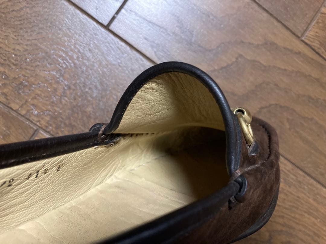 グッチ不朽の最高傑作 ダークブラウンスエード×ゴールド ビットローファー