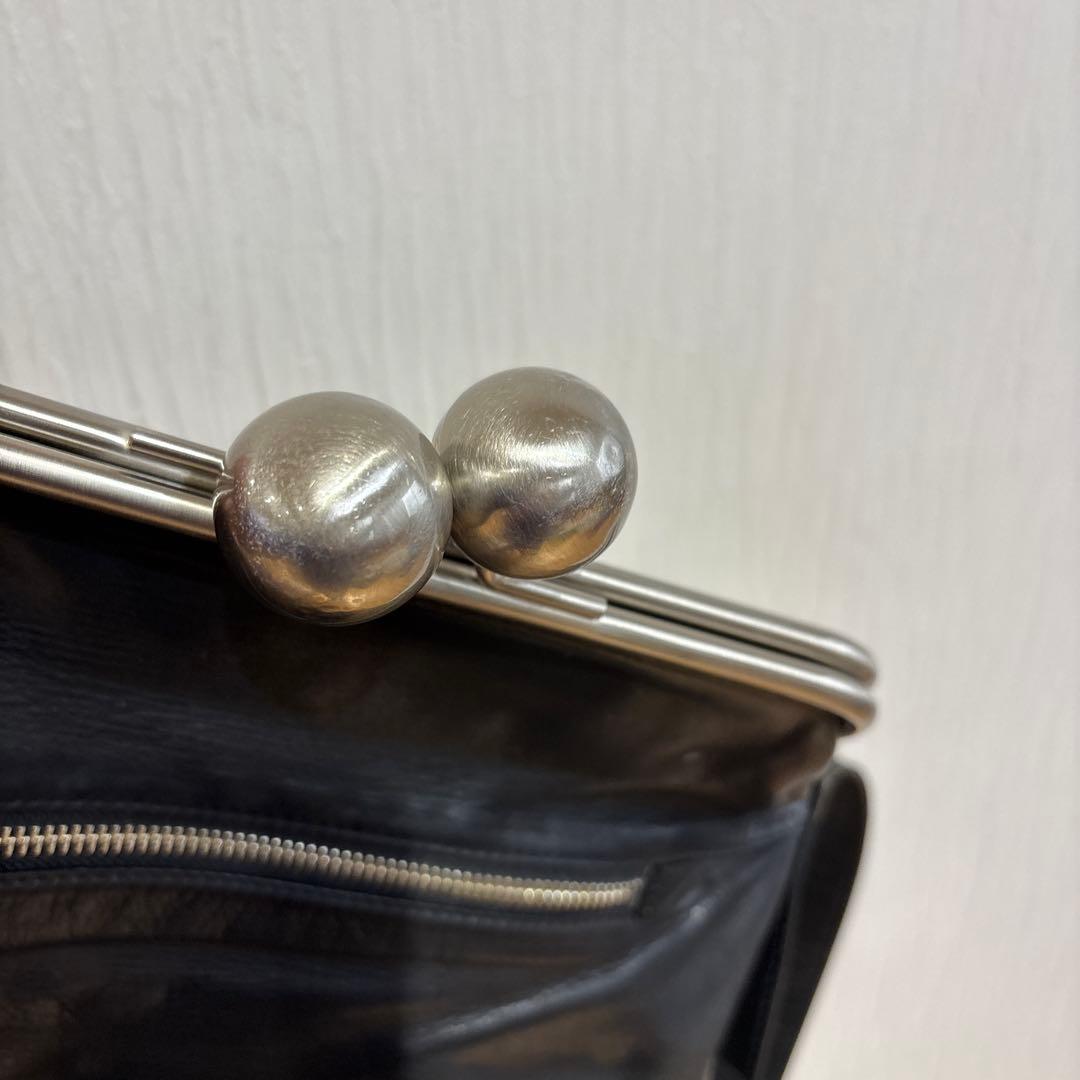 Kawa-Kawa カワカワ がま口 ショルダーバッグ オールレザー