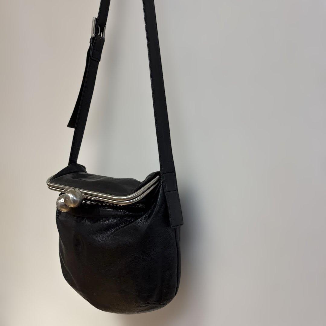 Kawa-Kawa カワカワ がま口 ショルダーバッグ オールレザー