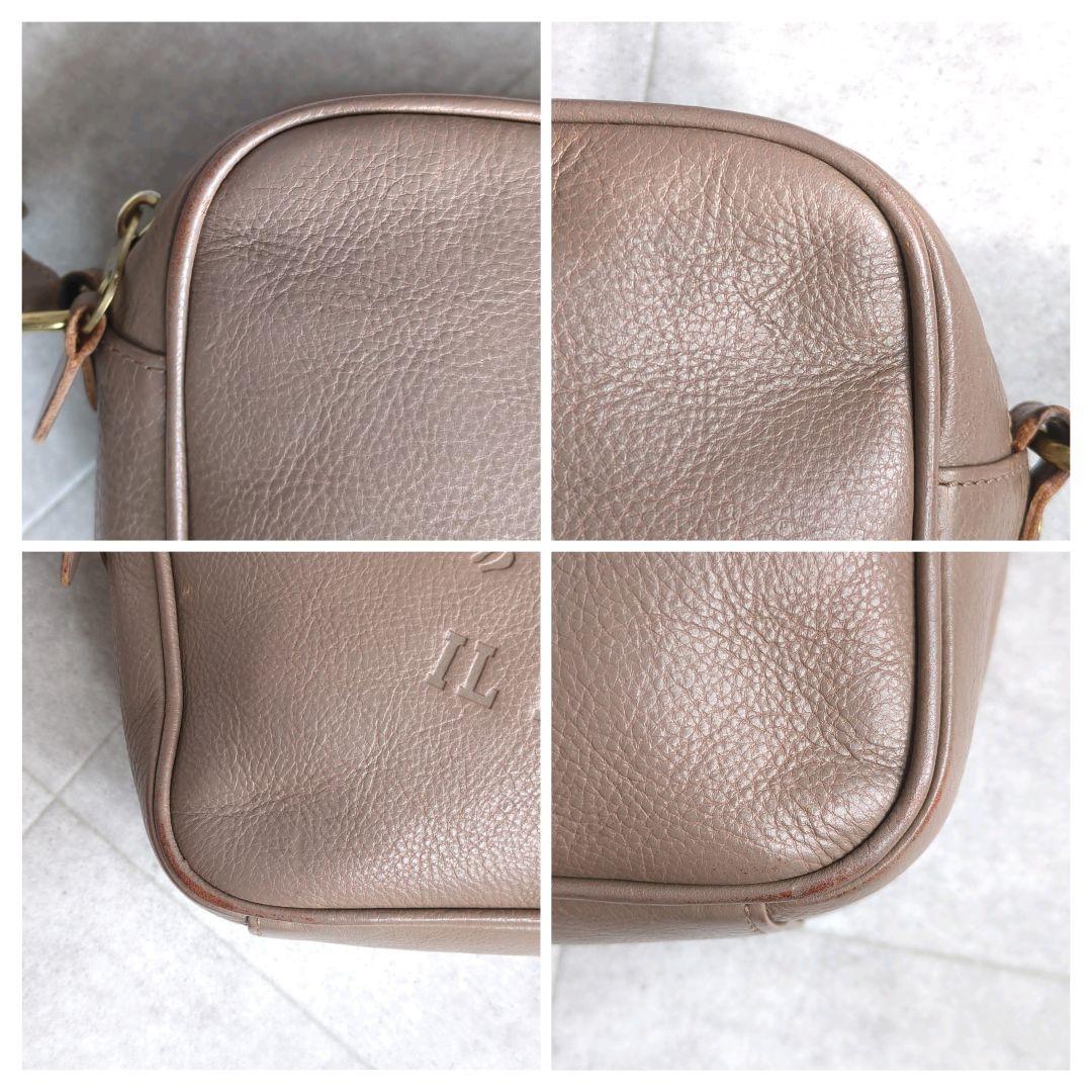 美品✨ イルビゾンテ 本革 ショルダーバッグ カメラバッグ デカロゴ フリンジ