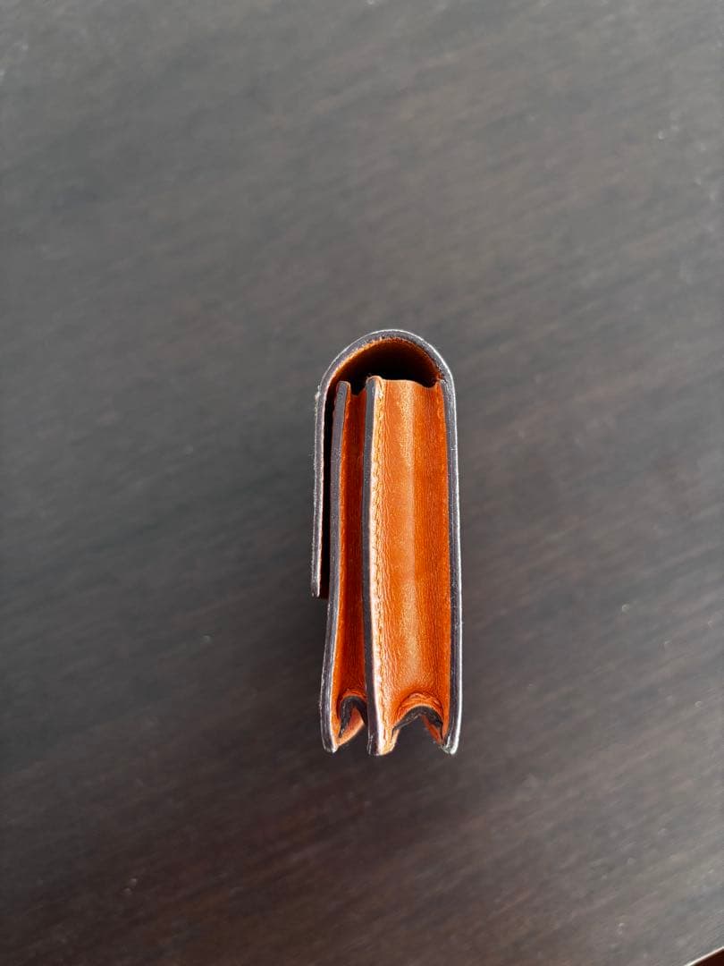 週末売り切り価格　明日迄銀座HERMES購入エルメスのカードケース　オレンジ