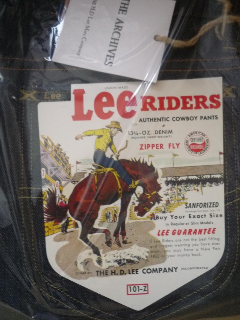 Lee リー THE ARCHIVES RIDERS 101-Z 1955