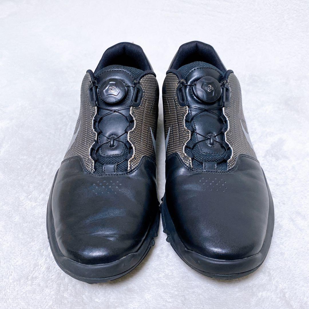 美品　NIKE エクスプローラーBOA　ゴルフシューズ　スパイクレス　ブラック