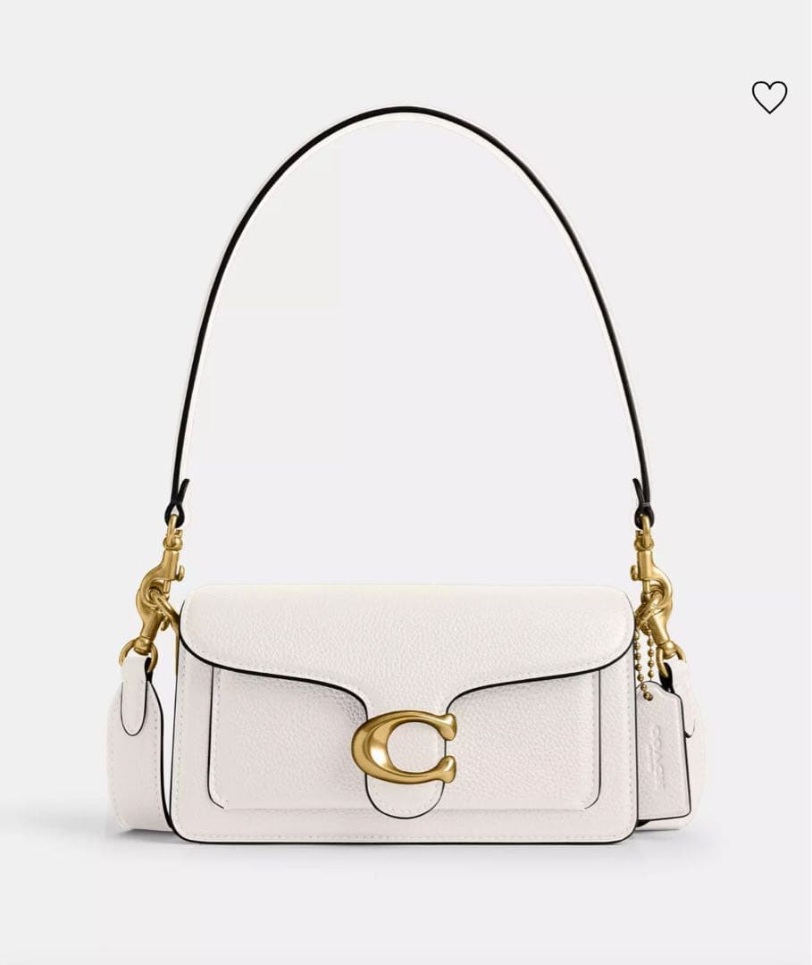 COACH ショルダーバッグ ホワイト レザー