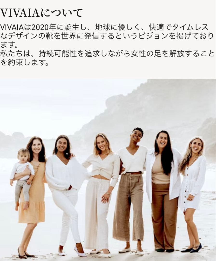 試着のみVIVAIA ポインテッドトゥ フラットシューズ 23.5 24 ビット