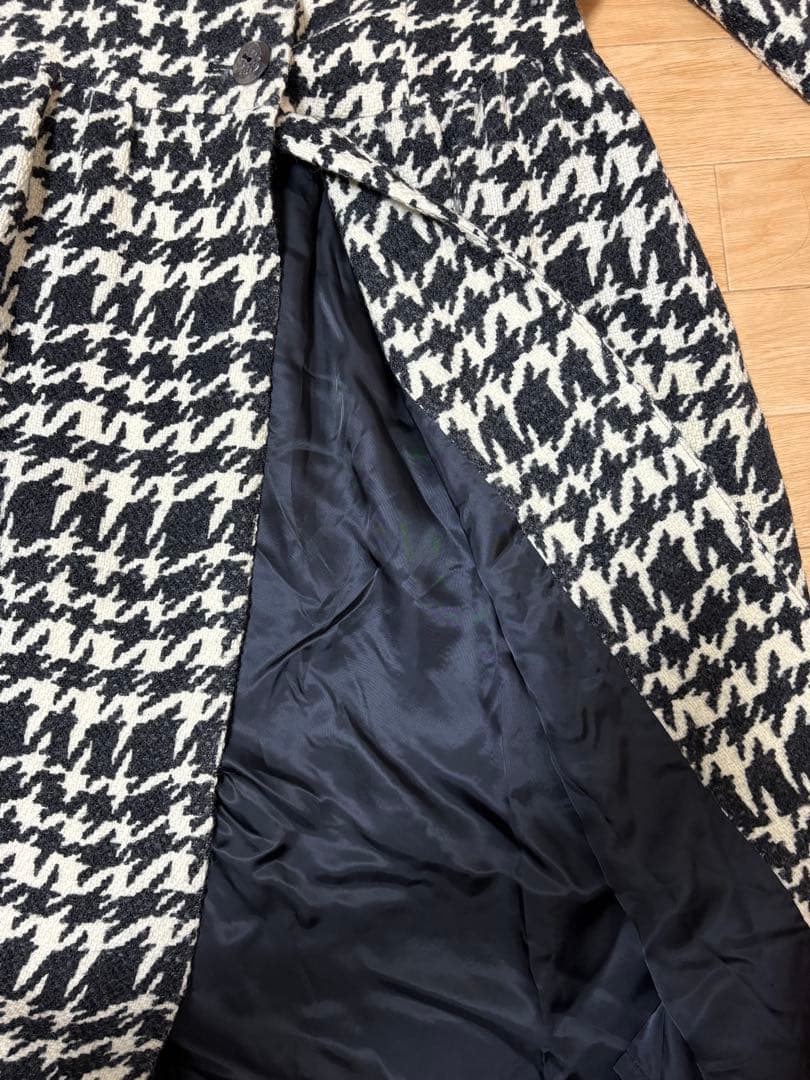 Jane Marple Dans Le Salon 千鳥格子 ウールロングコート