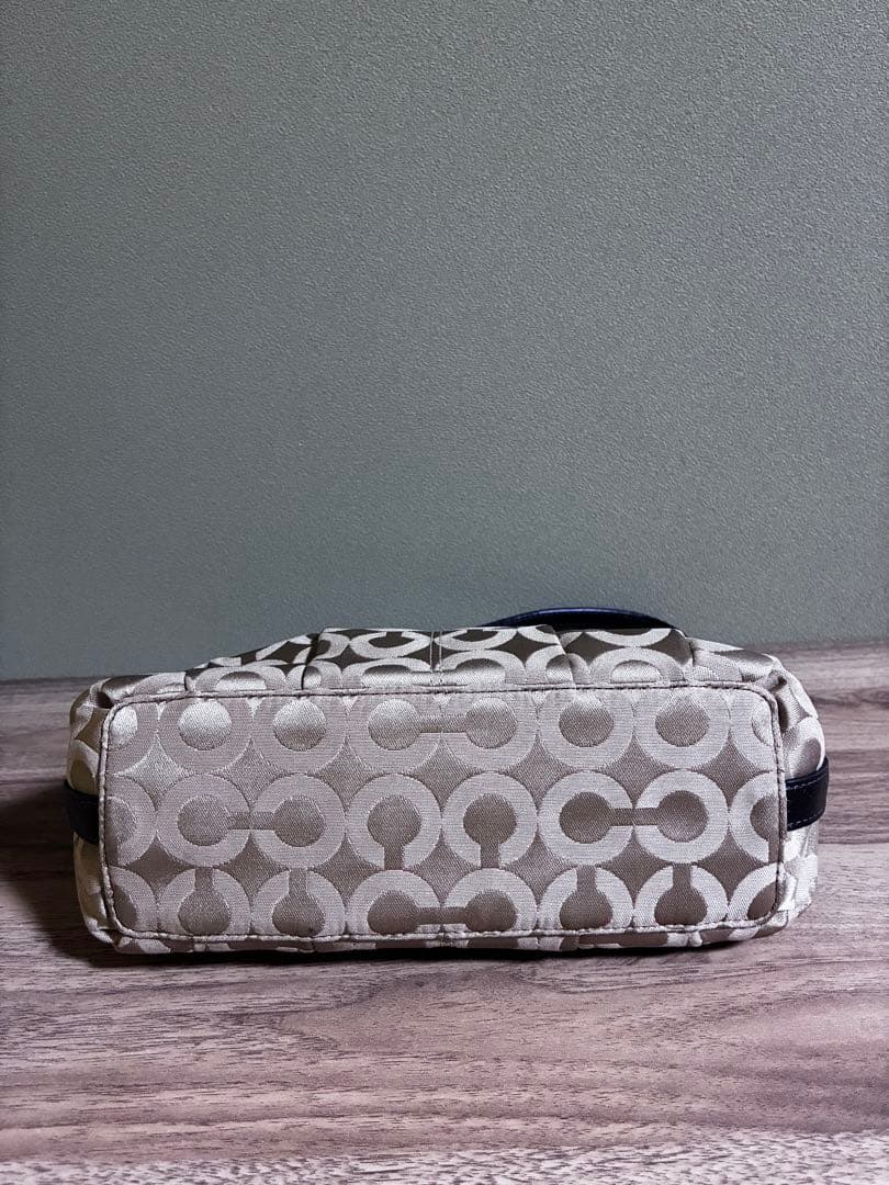 極美　コーチ　オプアート　アクセサリーポーチ　ミニバッグ　ワンショル