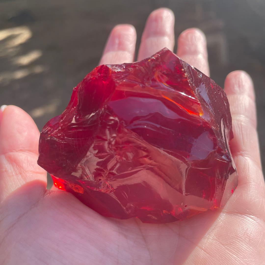 お値下げ　アンダラクリスタル　希少レッド　177g