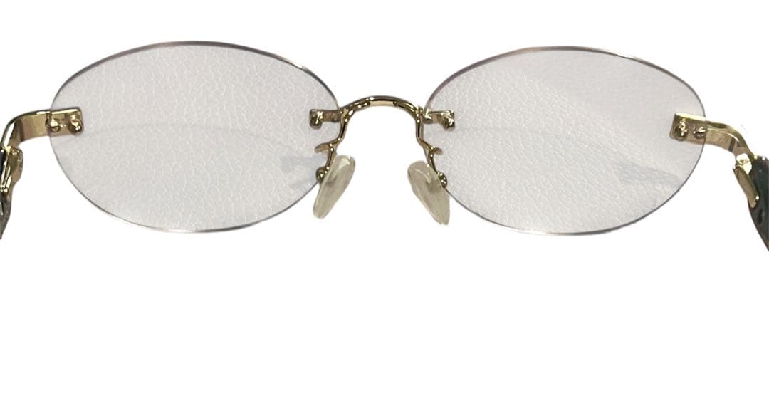 アイブレラ　クリアピュアWH×BRサングラス　UV フチなし　ブルーライトカット