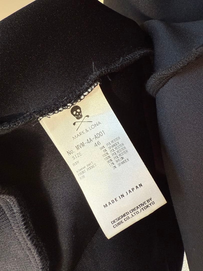 美品 ★ MARK&LONA DST スウェット パーカー マーク&ロナ 黒
