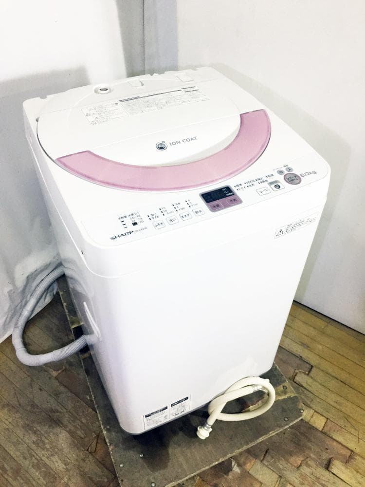 送料無料★シャープ 6kg 洗濯機【ES-GE60N-P】