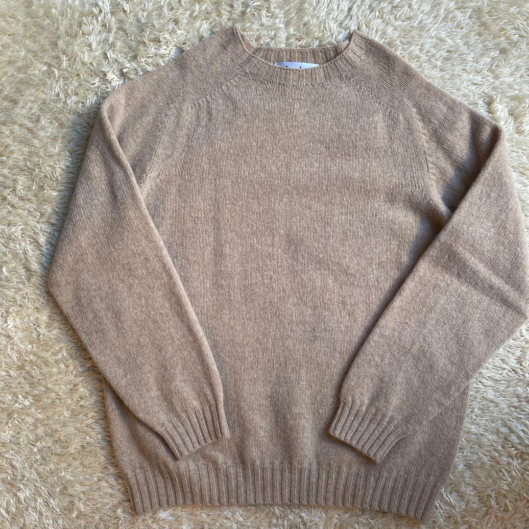 【美品】ハーレーオブスコットランド 44サイズ シャギードック ニット セーター