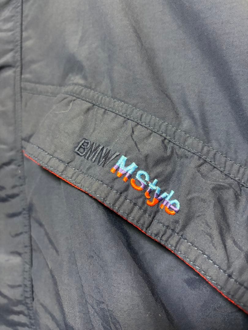 90s  車 企業 刺繍ロゴ バギーズ型 ナイロンジャケット ブルゾン