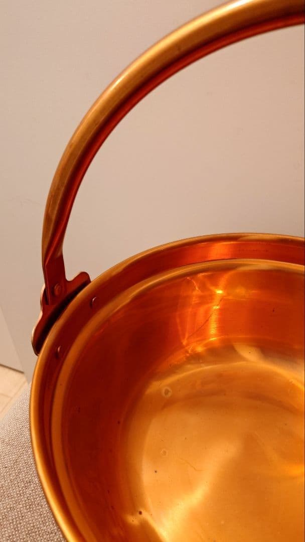 純銅製 銅鍋 山菜鍋 30型 送料込み