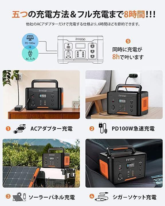 ⭐️超お買い得！！防災用・アウトドア用多彩に使える⭐️大容量ポータブル電源