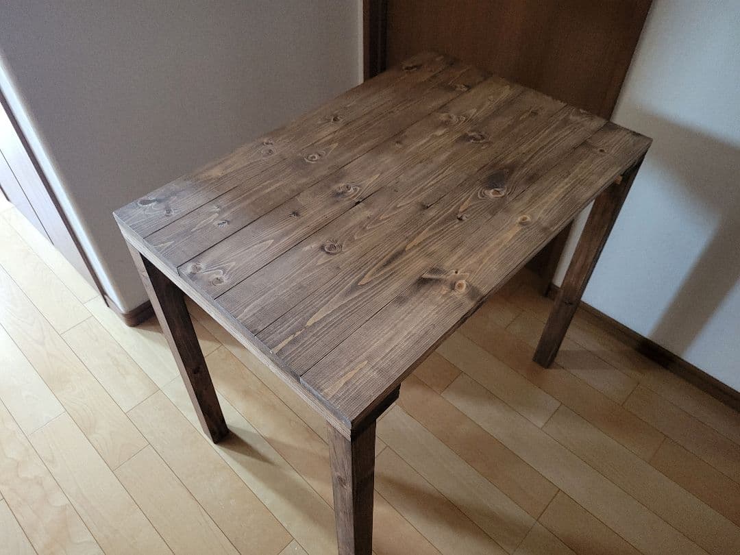 90木製カウンターテーブル ウォールナットワックス アンティーク　木製