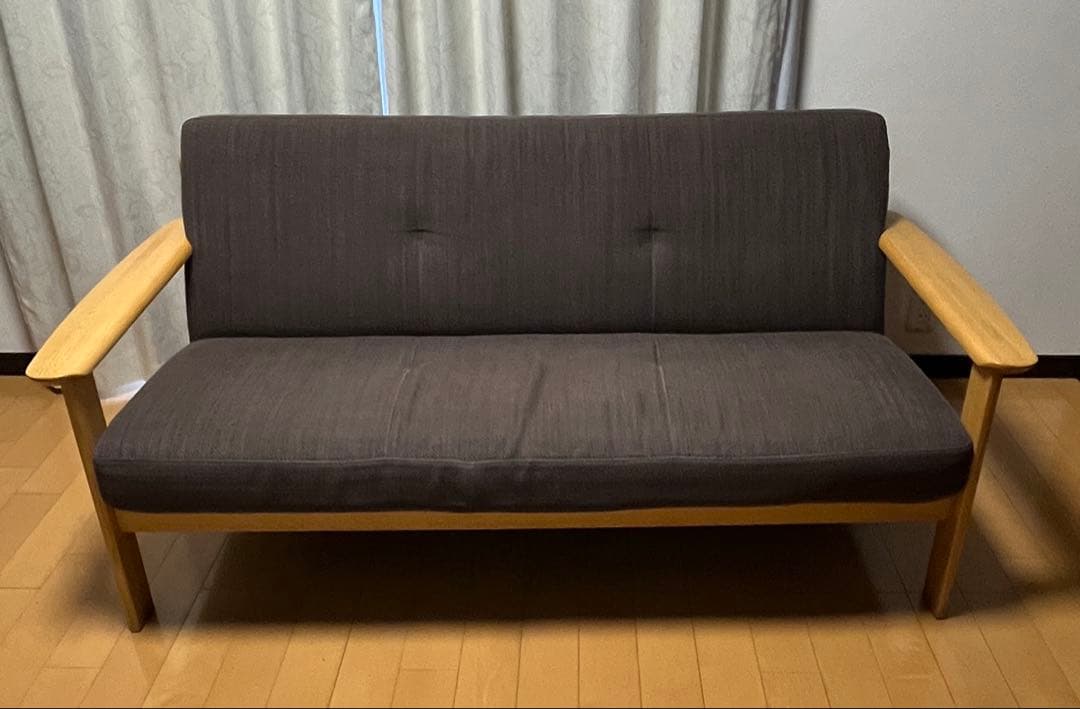 カリモク　Citano チターノ　3人掛ソファ ファブリック　カウチ