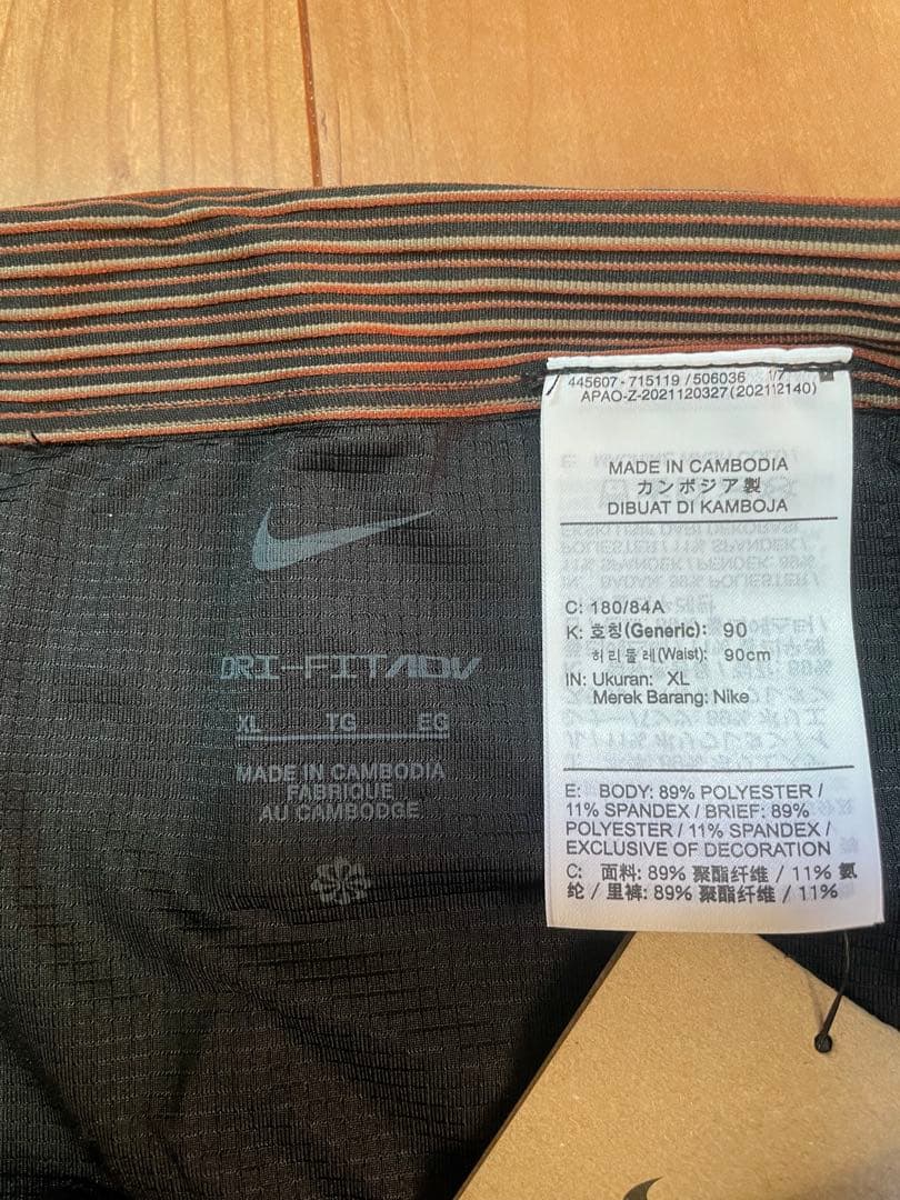 NIKE DFADV エアロスイフト ハーフ タイツ DM4623 014／XL