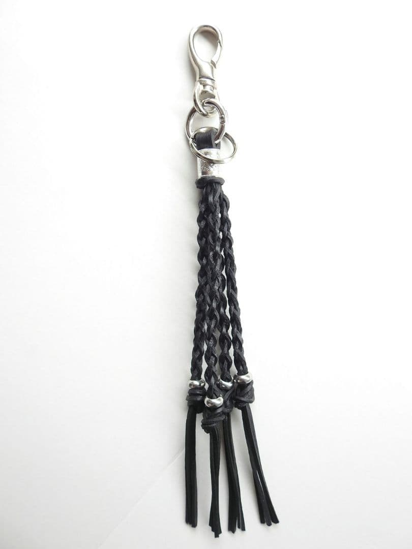⑥タッセルレザーフリンジしっぼキーホルダーキャリーヤマダ風