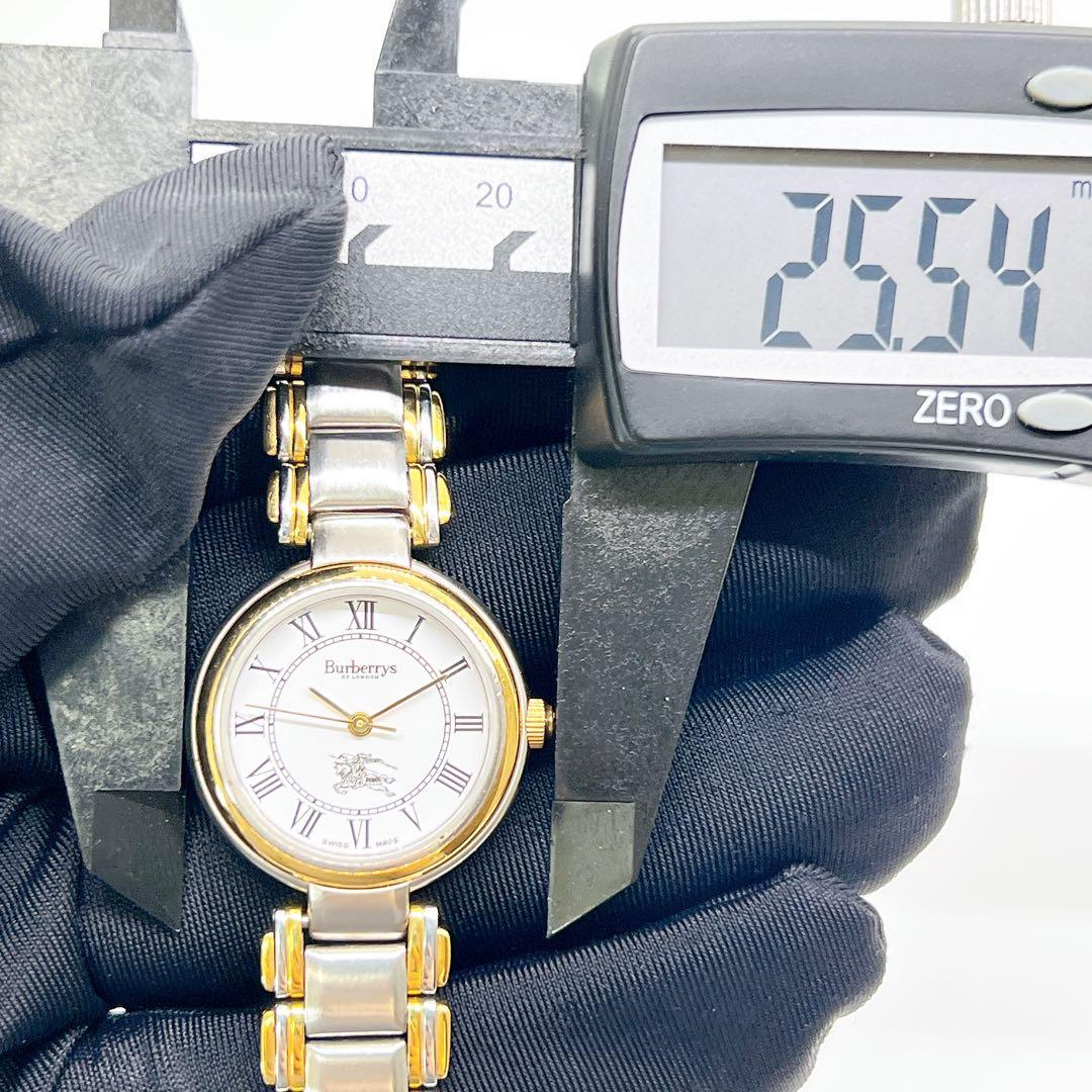 【稼働品】バーバリー レディース腕時計 クォーツ ドレスウォッチ ゴールド