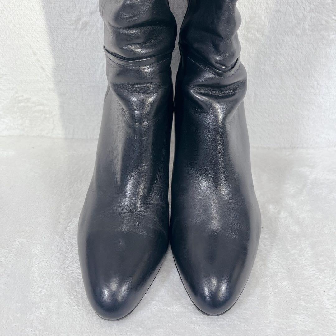 定価13万❗️ペリーコ METRO ロングブーツ 8cm BLACK 38