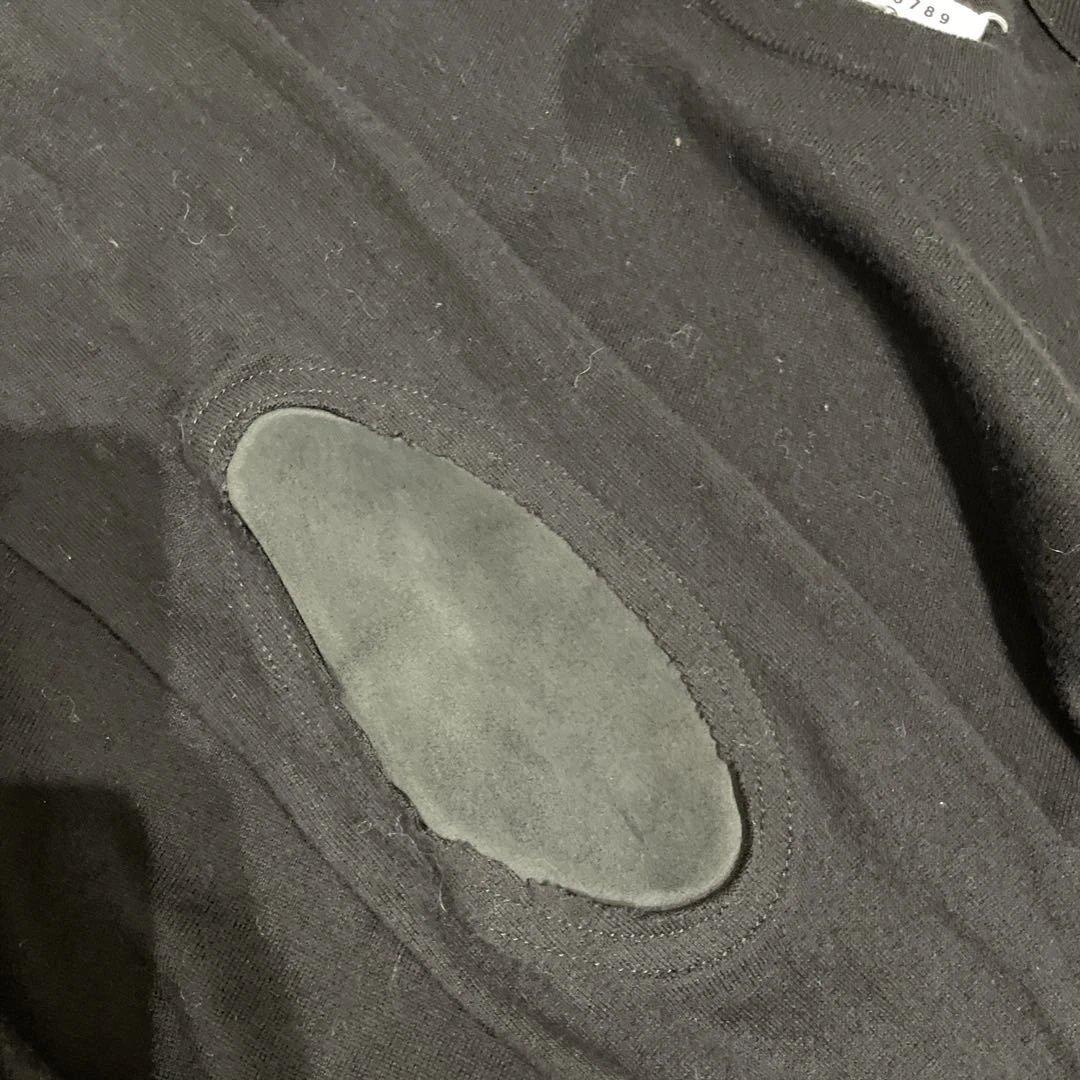 ブラック クルーネック ニットセーター マルジェラ