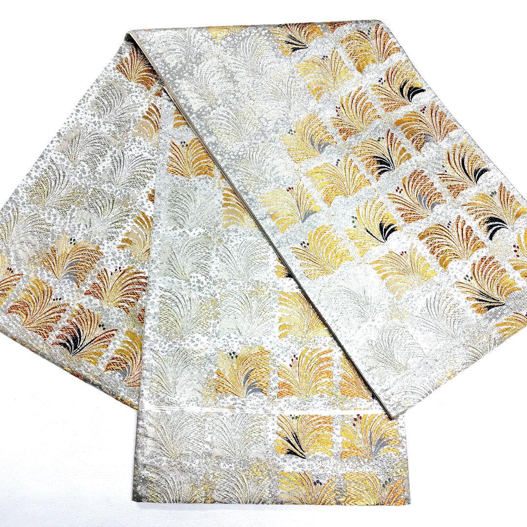 専用帯4805 4742 二点セット ●河瀨満織物謹製 高級 正絹 六通 袋帯