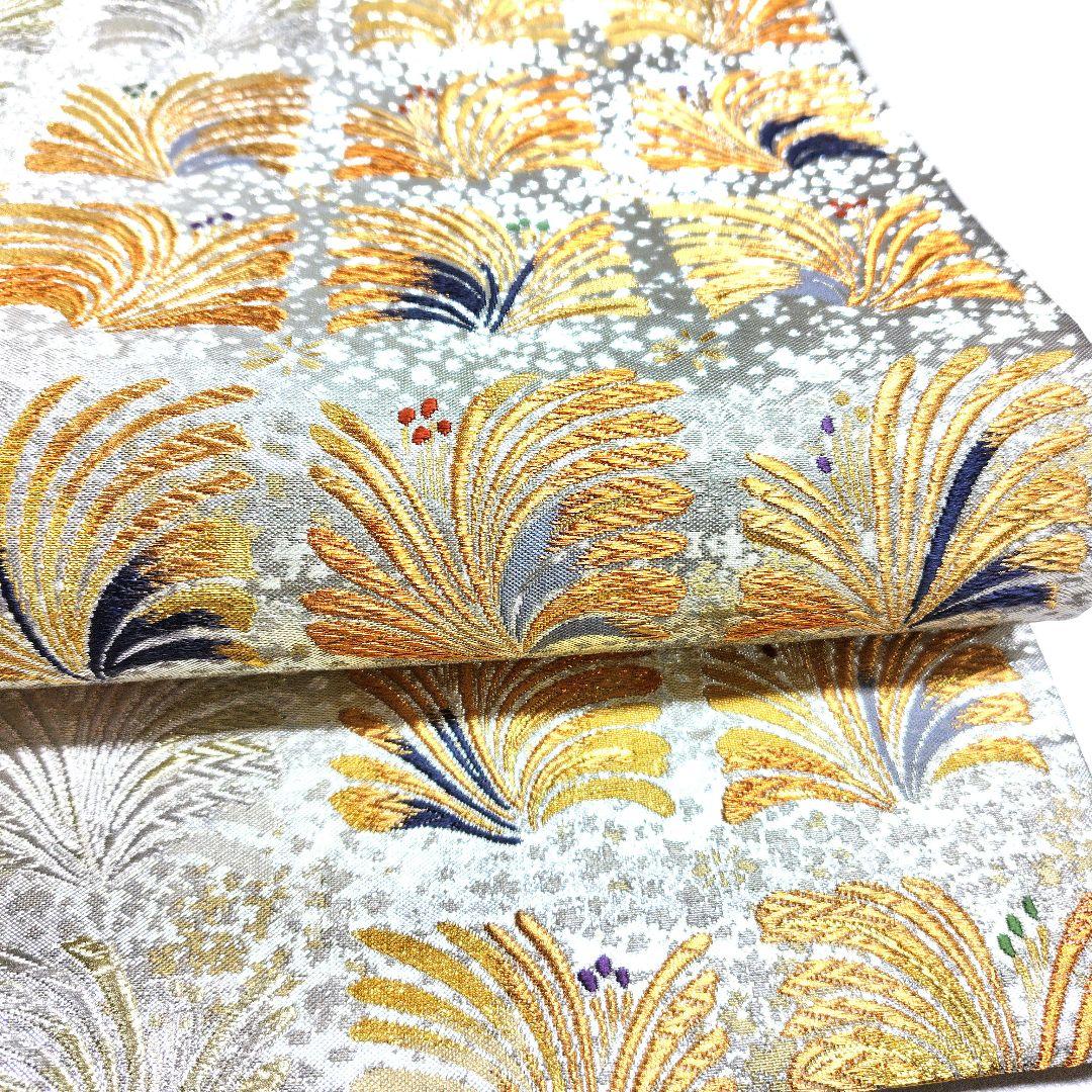 専用帯4805 4742 二点セット ●河瀨満織物謹製 高級 正絹 六通 袋帯