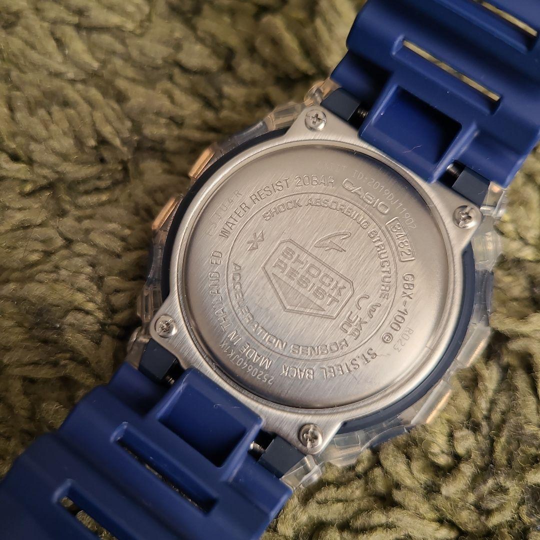 G-SHOCK GBX-100S-2JF ブルー　スケルトン