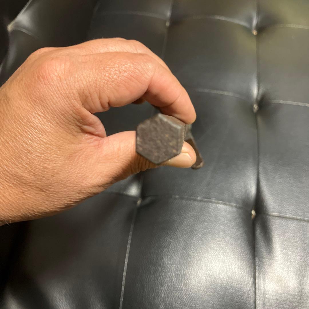 骨董　六角形の古い十手　武士　十手持ち　武具　甲冑　長期保管現状品