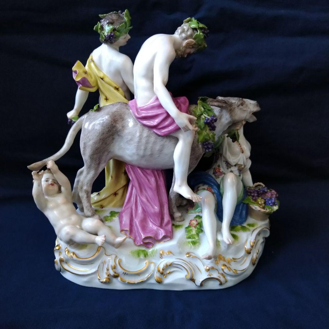 ✤1924年以前マイセン（Meissen）『ロバに乗るシレナス』