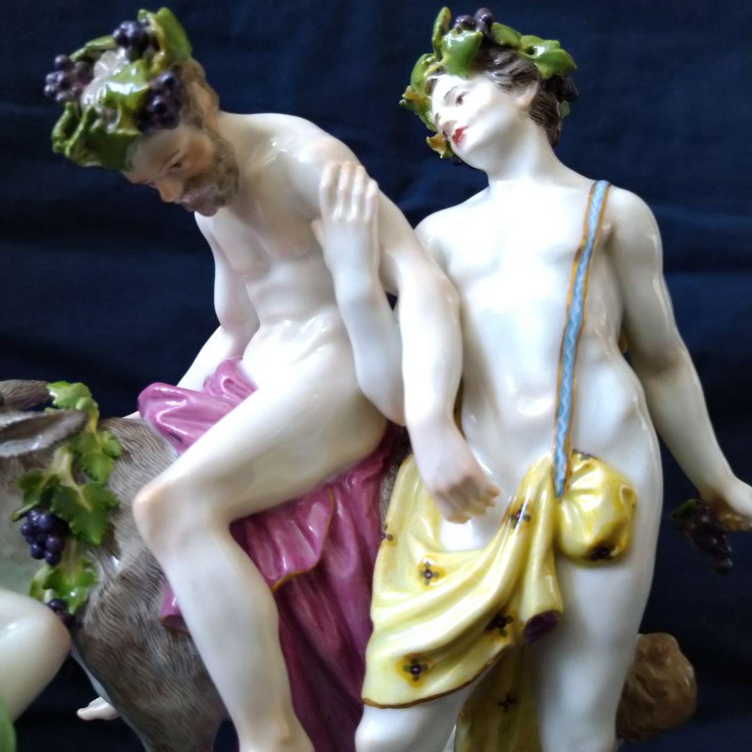 ✤1924年以前マイセン（Meissen）『ロバに乗るシレナス』