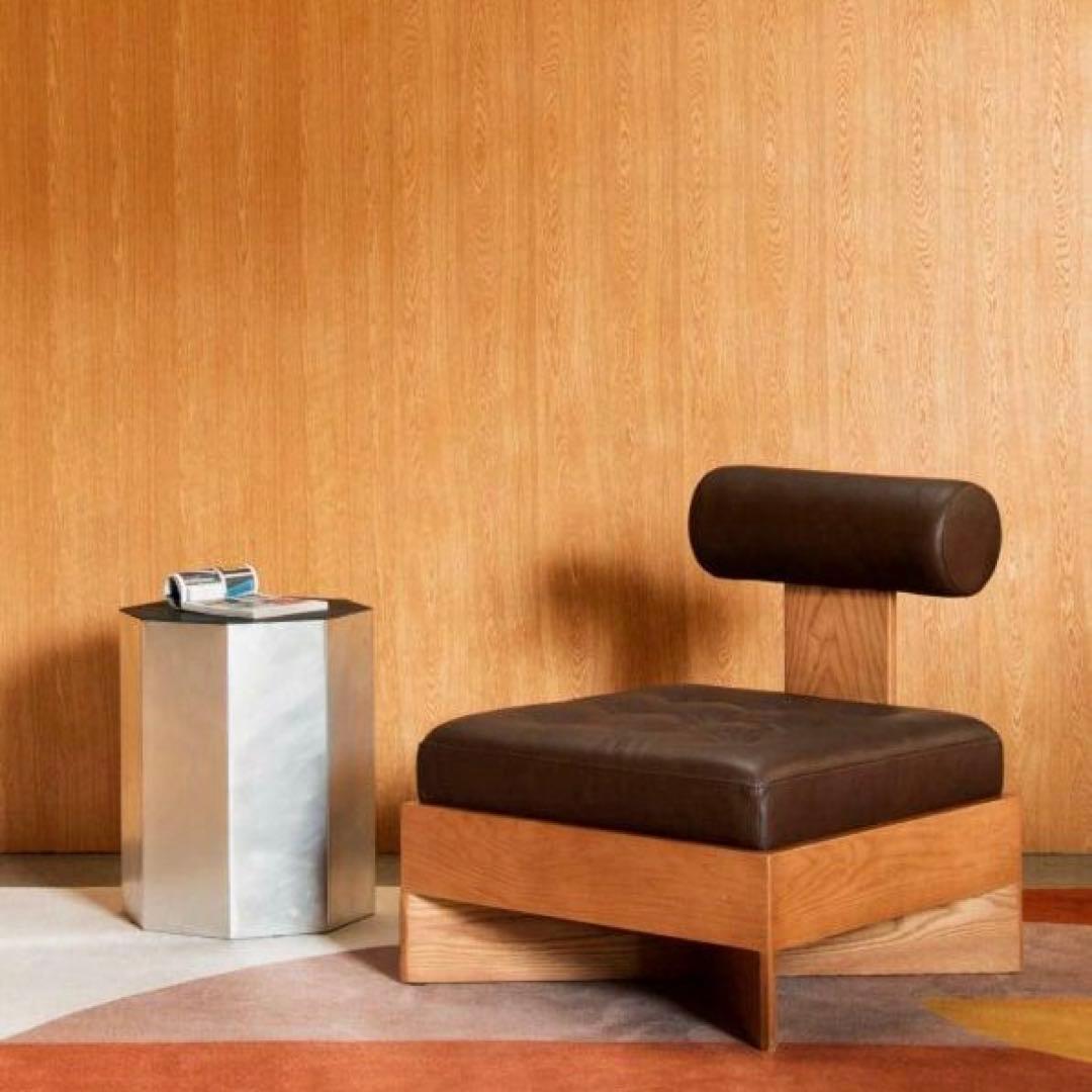 【新品】ステンレス製 スツール/サイドテーブル〈六角形〉