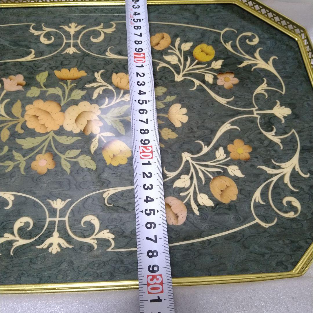新品イタリア製　象嵌細工　トレー　お盆