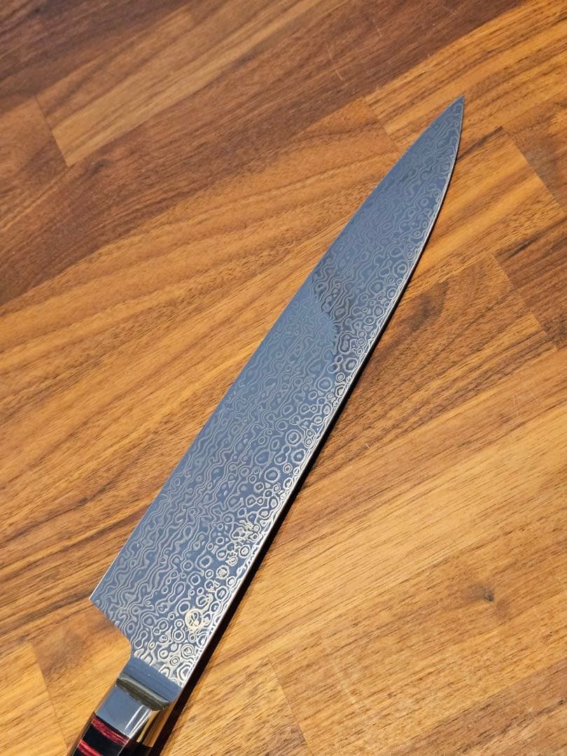 龍泉刃物　鳳炎龍　vg10 + vg2 コアレス　ダマスカス牛刀　210mm