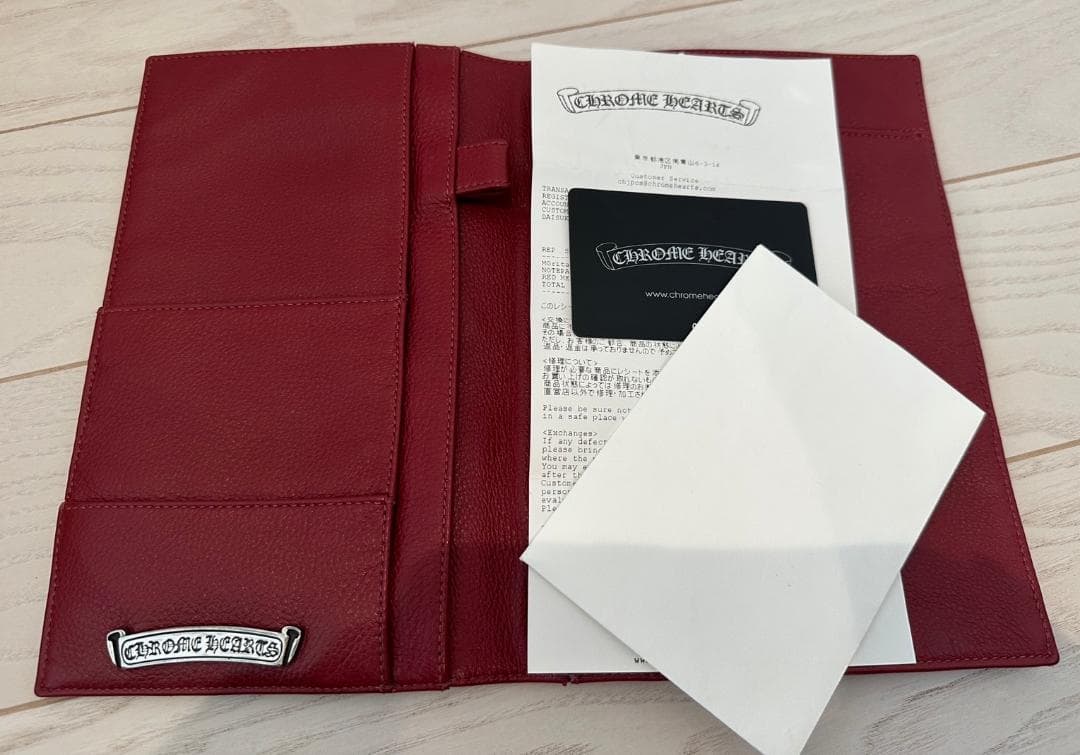 クロムハーツ アジェンダ NOTEPAD レッド Chrome Hearts