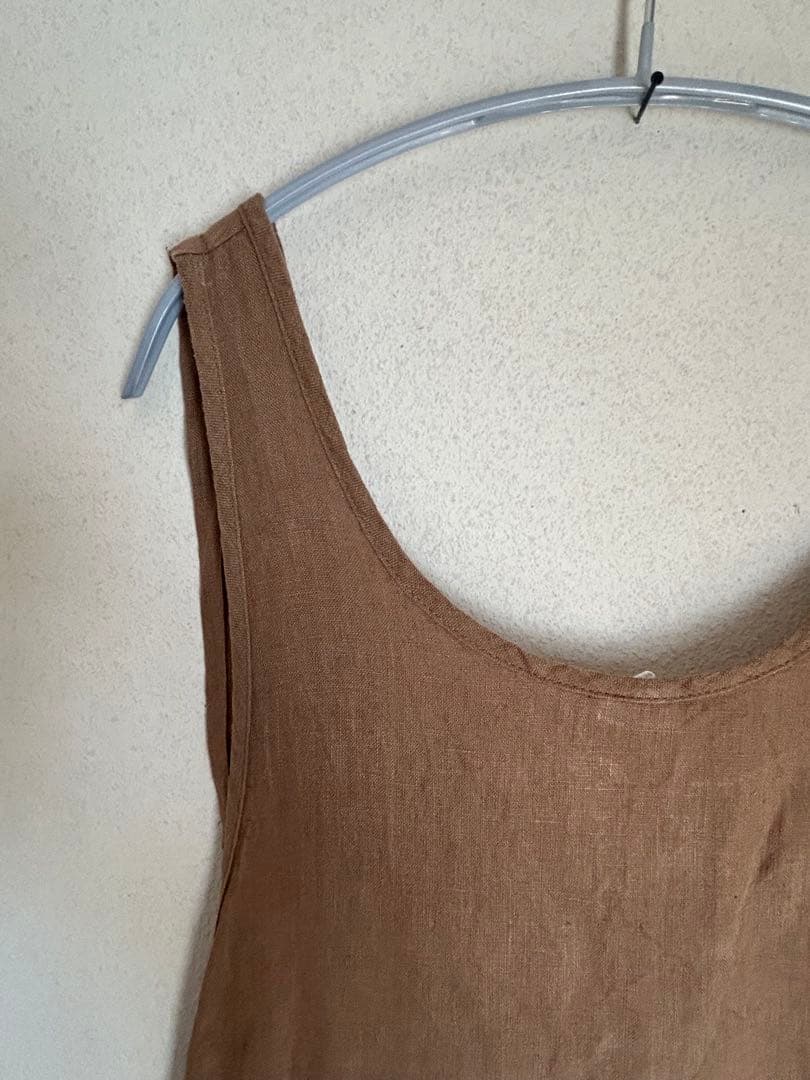 foglinenworks オーバーエプロン ブラウン廃盤色