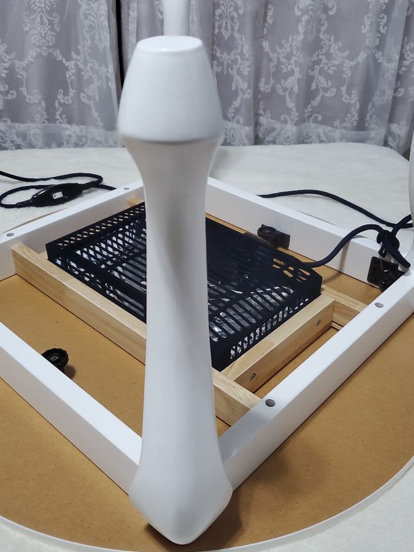 Francfranc シャトン こたつテーブル ラウンド ホワイト φ650