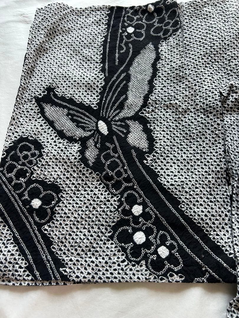 有松絞り　浴衣　トールサイズ　裄丈69 夏着物　絞り浴衣　浴衣単品