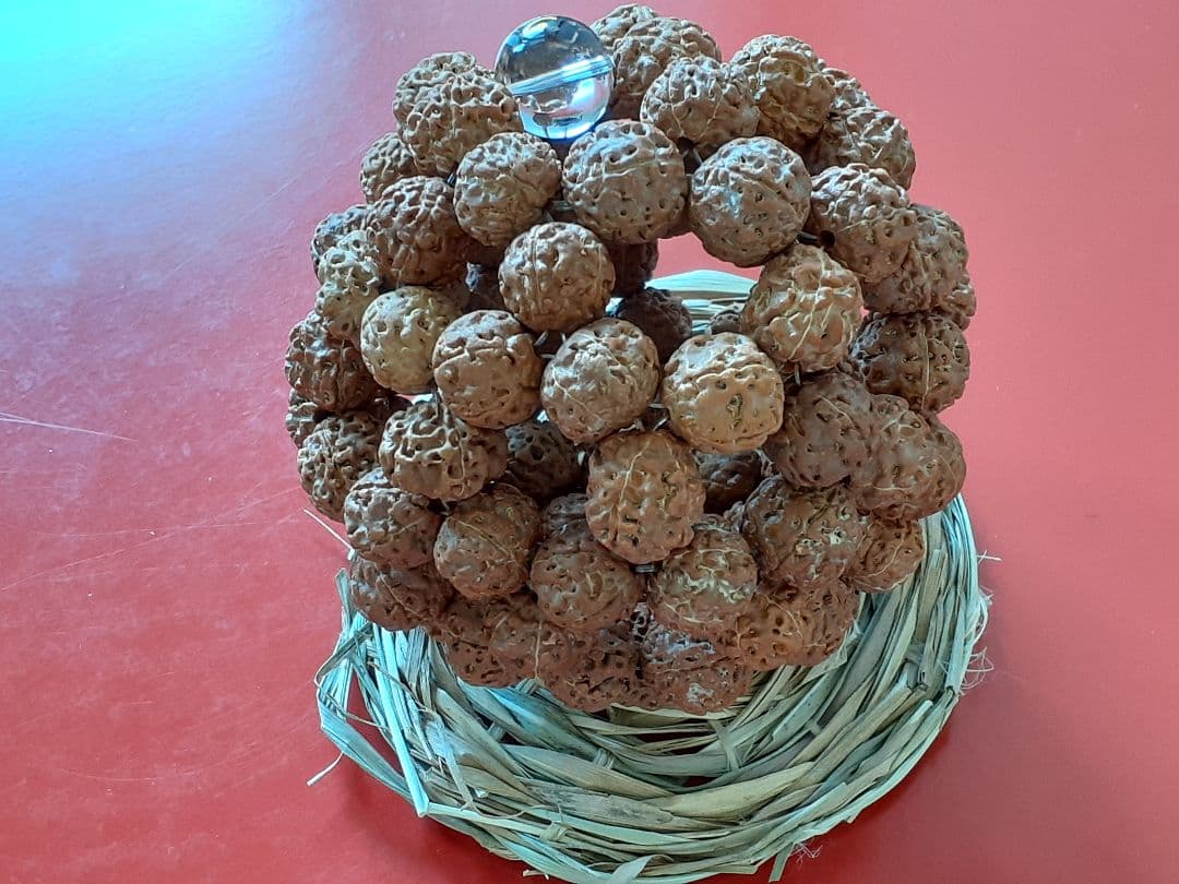 ☆半額以下セール☆ルドラクシャ神聖幾何学フラーレン☆不動明王☆梵字カーン