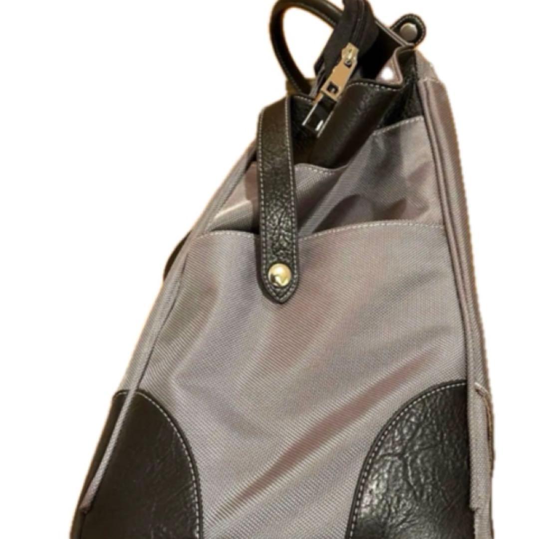 ◯ABISTEソフトキャリーバッグ グレー 46L 4輪 機内持込可・美品