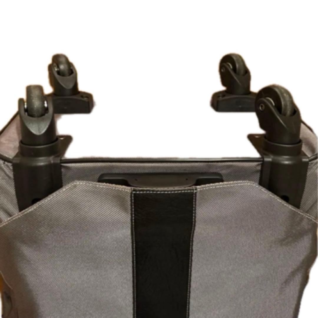 ◯ABISTEソフトキャリーバッグ グレー 46L 4輪 機内持込可・美品