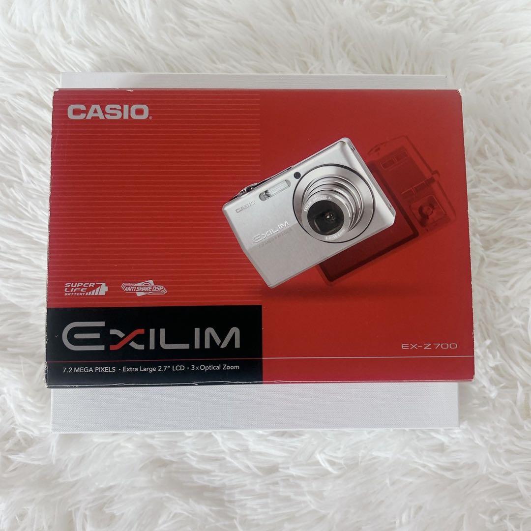 CASIO EXILIM EX-Z700 デジタルカメラ 赤 コンデジ レッド