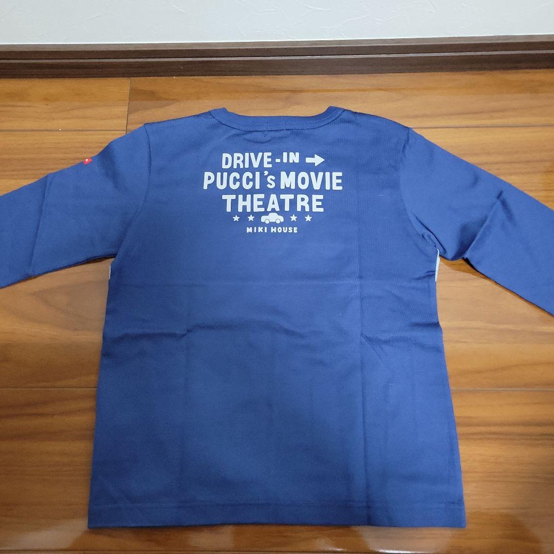 新品　ミキハウス　長袖トップス　ロンT　110　プッチー　赤　Tシャツ　重ね着風